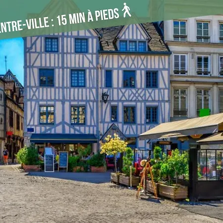 La Maison Des Plantes, Charmante, Atypique Et Cosy Pour 4 Personnes Avec Parking Et Jardin Nyaraló Rouen